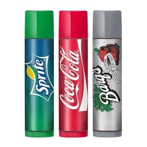 Lip Smacker Coca-Cola Flavored Lip Balm Sprite, Coke, Barq's Root Beer